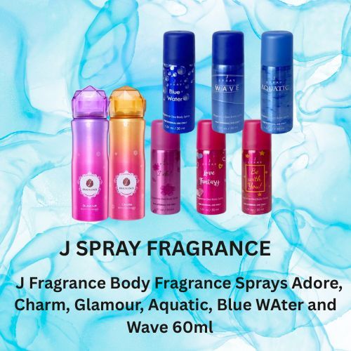 J Spray Body Spray for Men and Women with Long-Lasting Fragrance 60ML ...