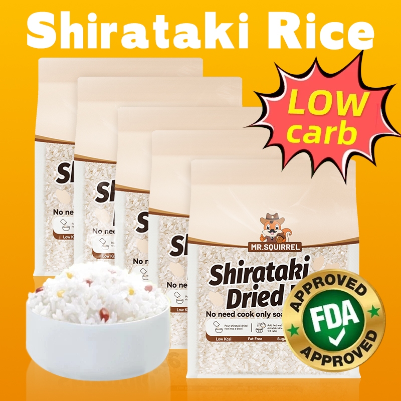 Mr.Squirrel 20PCS 2KG Konjac Rice Keto Original Shiritake Rice ...