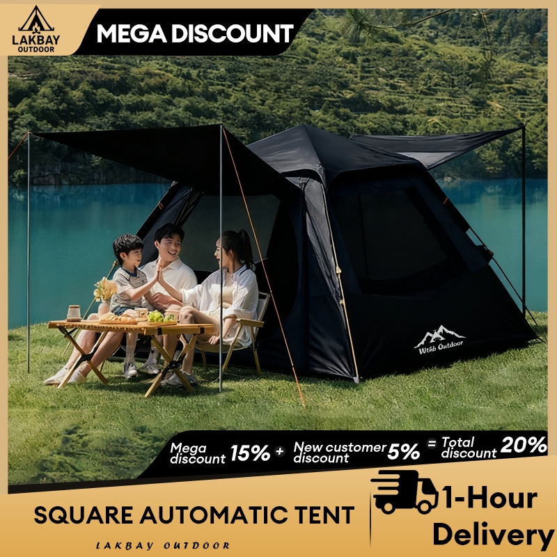 4-6 person Tent for camping Waterproof Automatic Tent outdoor Heavy ...