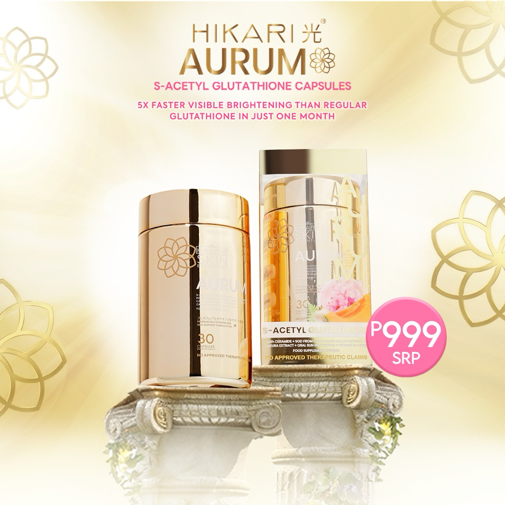 ORIGINAL Hikari AURUM S-Acetyl Glutathione Capsule Whitening EMOTHION