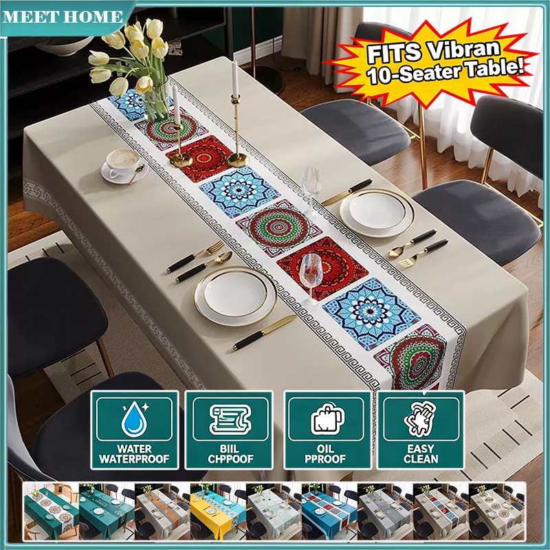 Pvc Tablecloth Oil Proof Waterproof Antifouling Cover Outdoor Dining ...