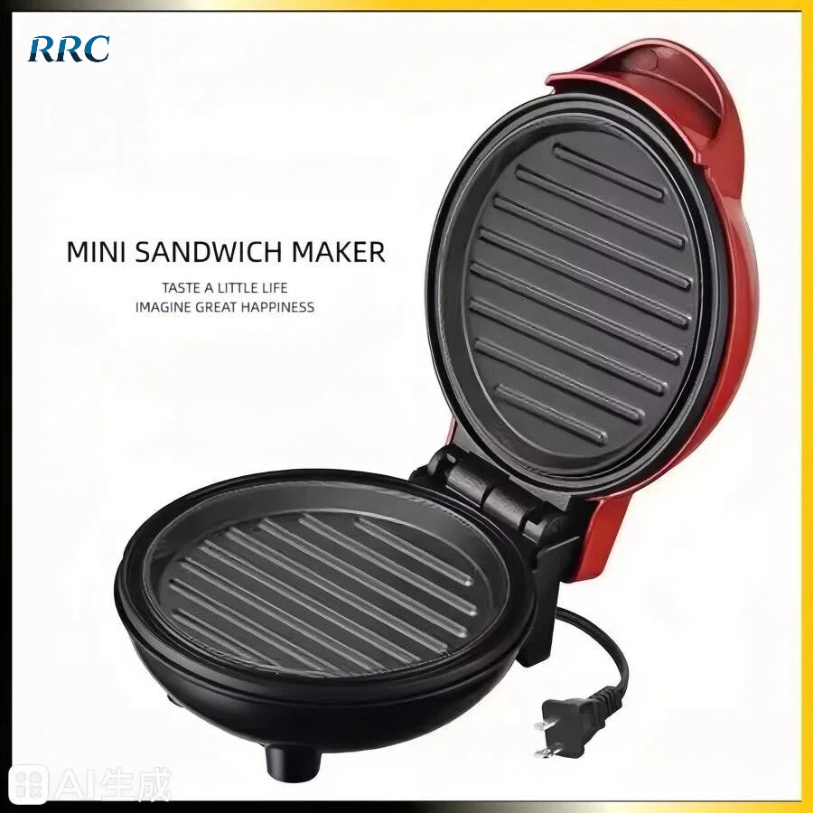 RRC Non-Stick Mini Panini Sandwich Toaster Fast Heating Bread Grill ...