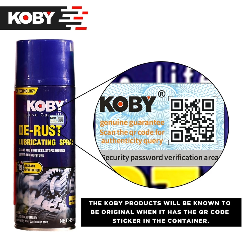 KOBY DE-RUST Remover Lubricating Spray and Penetrating Oil 450ml ...