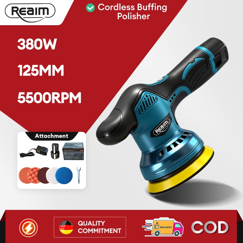 REAIM Portable Buffing Machine Polisher 380W/580W Polisher Buffing ...