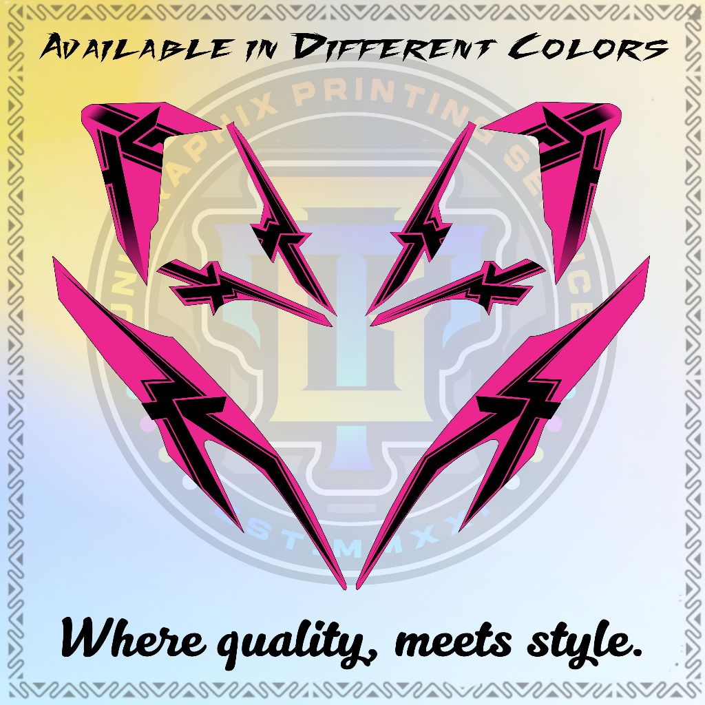 CLICK V2 LINE ART INDO DECALS - PREMIUM LAMINATED STICKER | Shopee ...