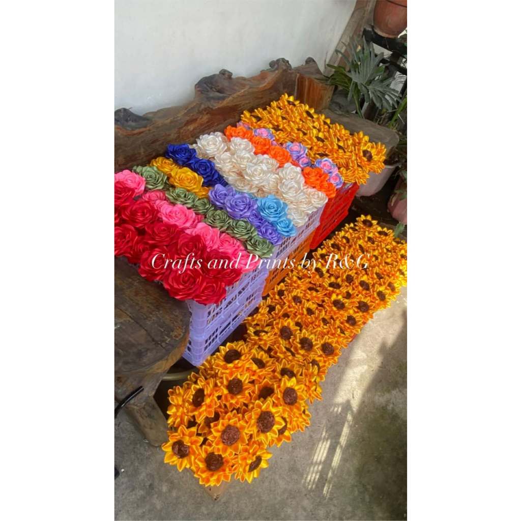 HANDMADE SATIN ROSES (FOR BULK CO ONLY) | Shopee Philippines