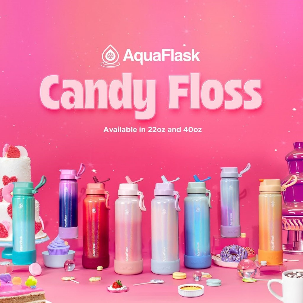 [SUPER SALE] Aqua Flask Candy Floss 22oz/40oz Stainless Steel Water ...