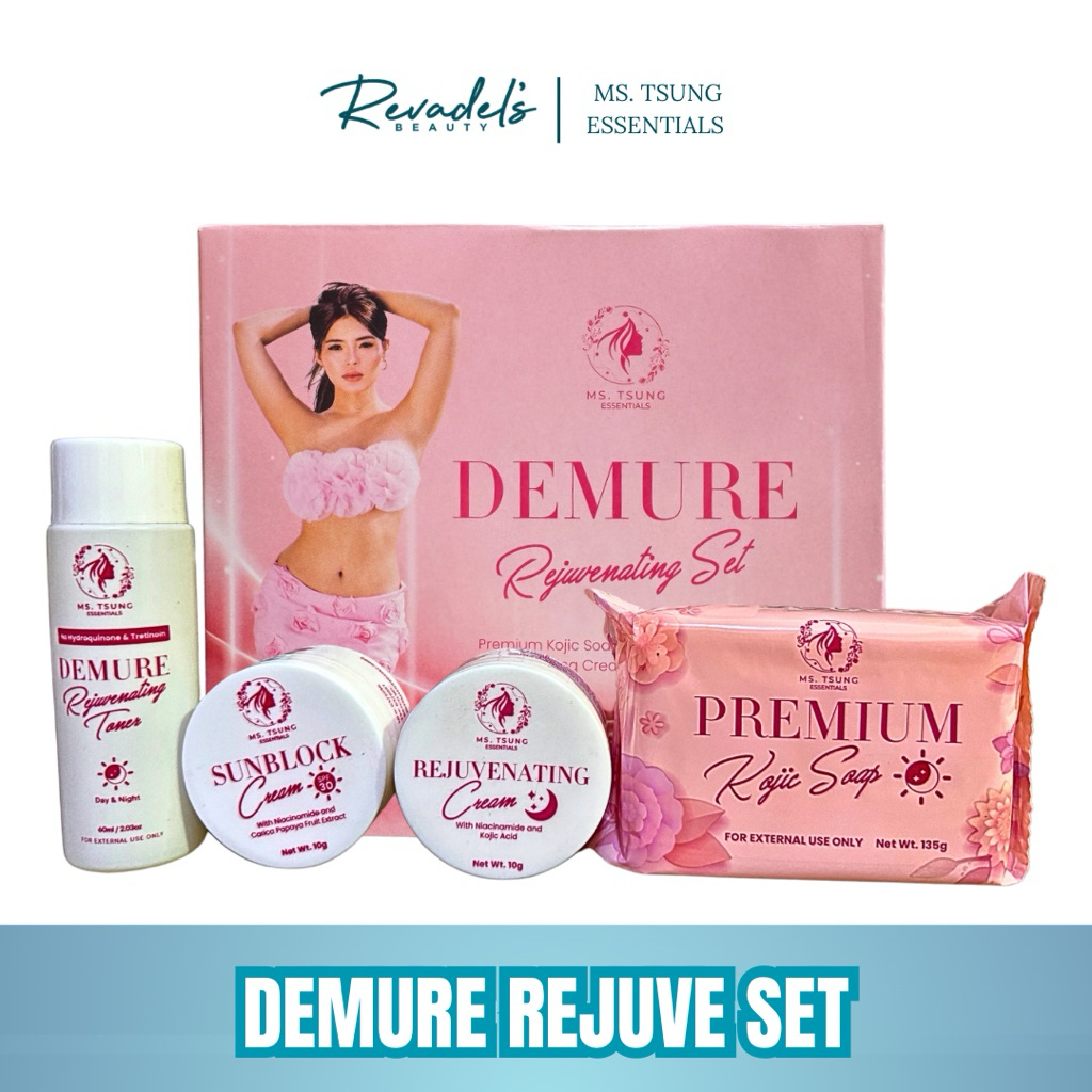 MS. TSUNG ESSENTIALS Demure Rejuvenating Set Skincare | Shopee Philippines