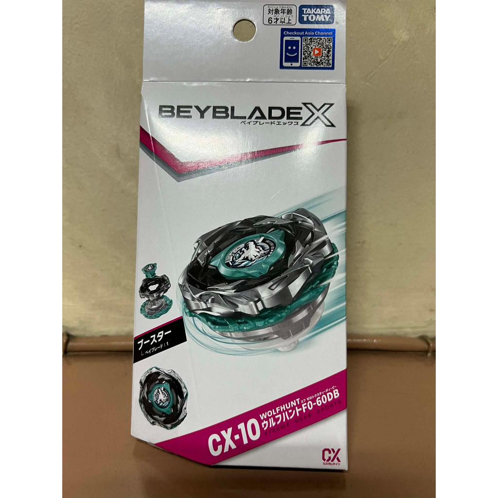 3 3 SALE Takara Tomy Beyblade X CX-10 CX 10 Wolf Hunt F0-60DB With QR ...
