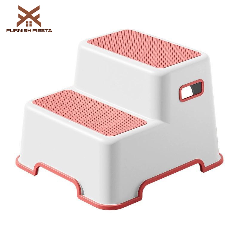 FURNISH FIESTA Kids Step chair baby Step Stool Toilet Bathroom Non-Slip ...