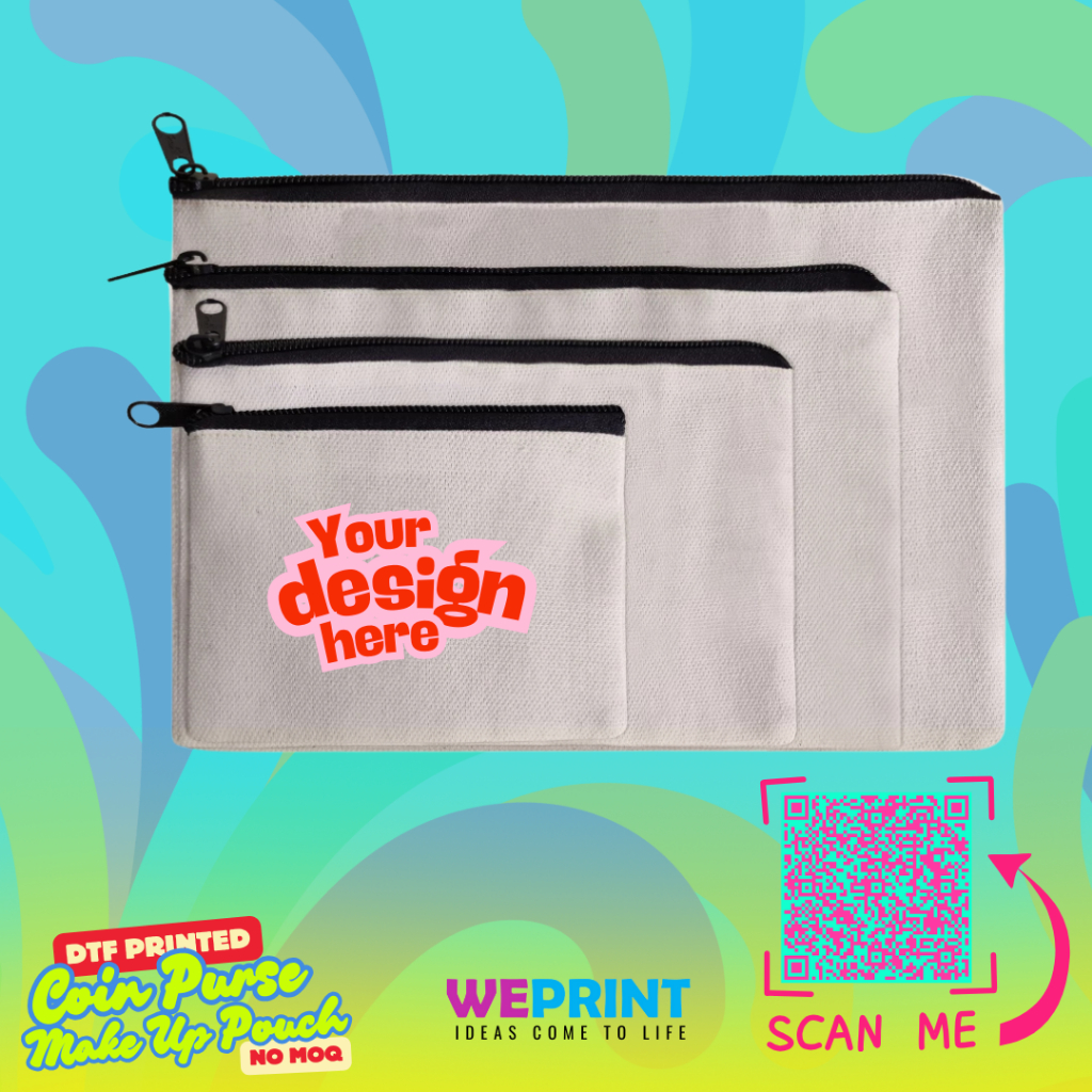 CUSTOM COIN PURSE YOUR OWN DESIGN YOUR LOGO MAKE UP POUCH CANVAS FOR ...