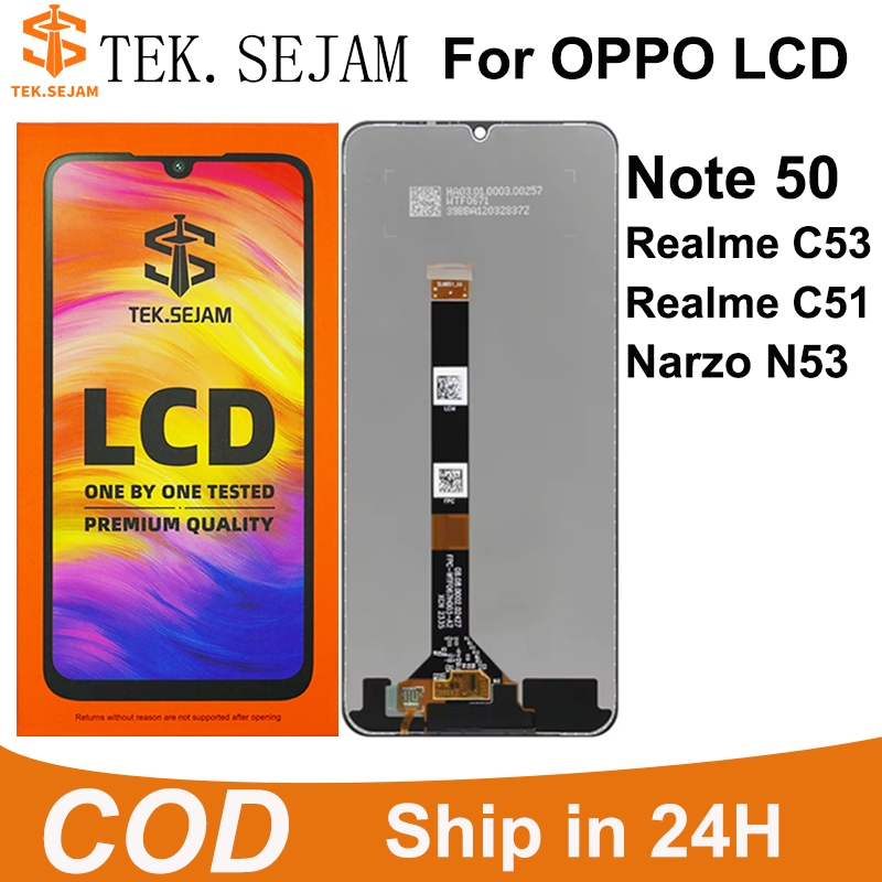 TEK.SEJAM Original LCD For Realme Note 50 C53 C51 Narzo N53 lcd Display ...
