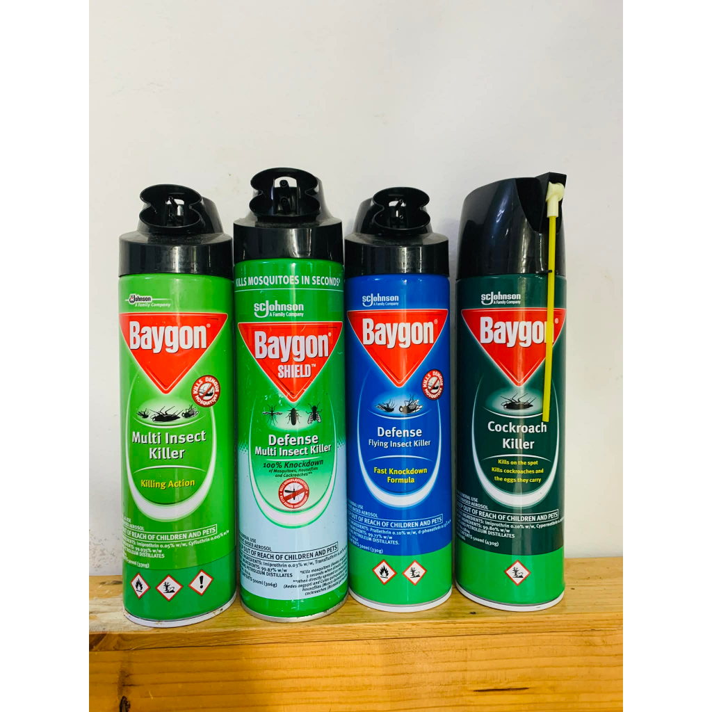 Baygon Multi-Insect Control Spray 500ml – Powerful Insect Killer Home ...
