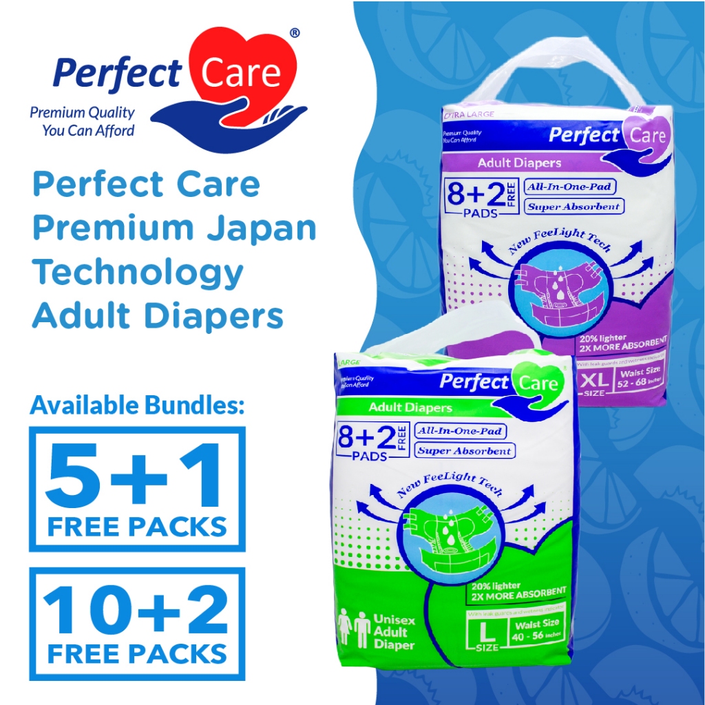 Perfect Care Premium Japan Technology Adult Diapers Taped Bundles ...