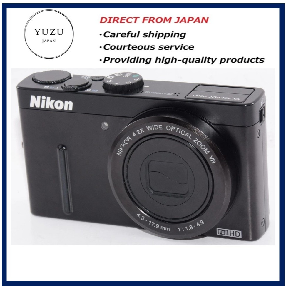 Pre-owned Product Nikon COOLPIX P300 Black Digital Camera. F/1.8
