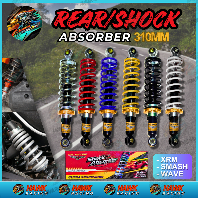[2PCS] MOTORCYCLE REAR SHOCK ABSORBER 1 SET 310mm Pair Suspension For ...