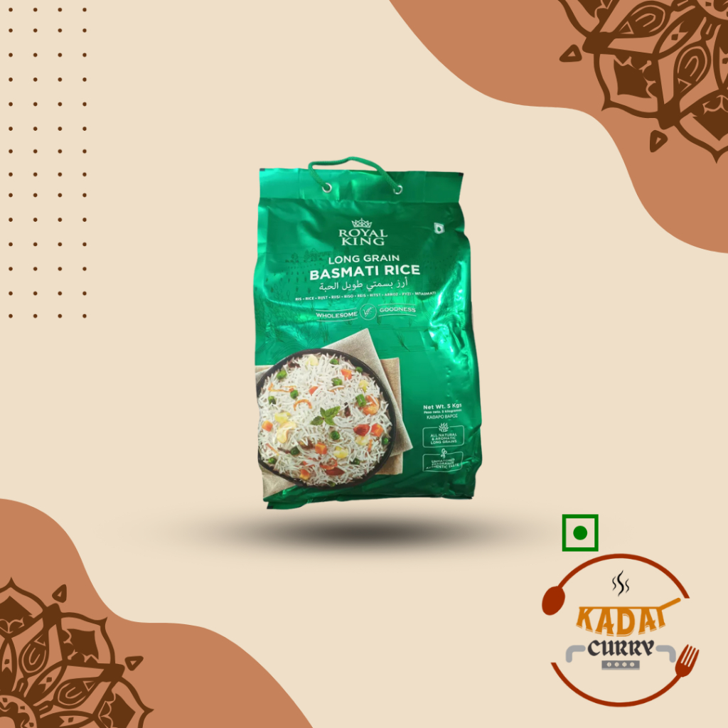 Royal King Long Grain Basmati Rice (5kg) | Premium Basmati Rice ...