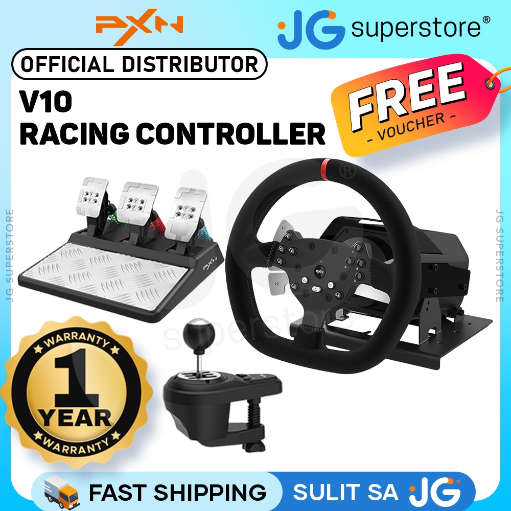 PXN V10 Series Racing Controller with 900° Force Feedback, Detachable ...