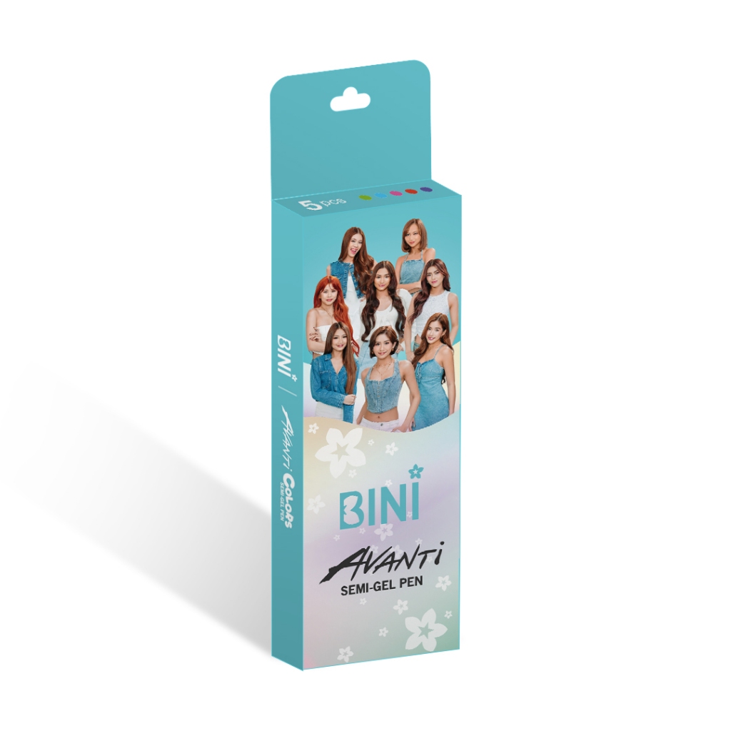Bini x Avanti Colors Semi Gel Pen Pack of 5 (Black Ink) | Shopee ...