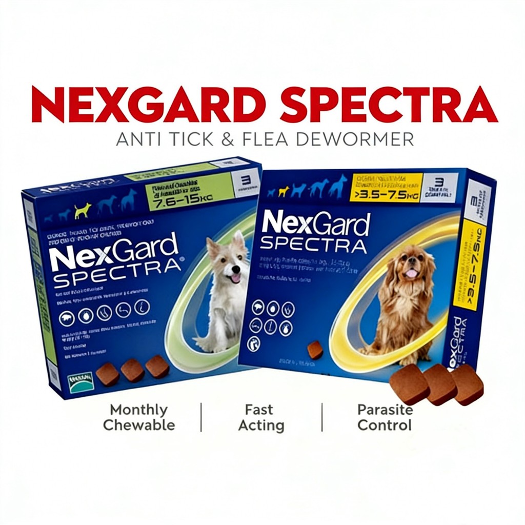 Nexgard plain /Nexgard Spectra Anti Tick & Flea with Sticker for DOGS ...