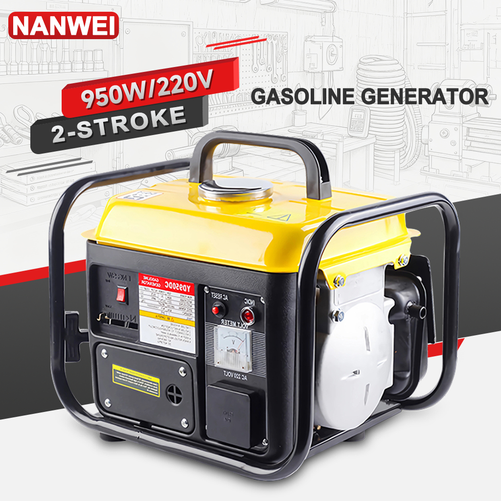 Portable 950W/60HZ Gasoline Generator High Quality Low Noise 2-Stroke ...