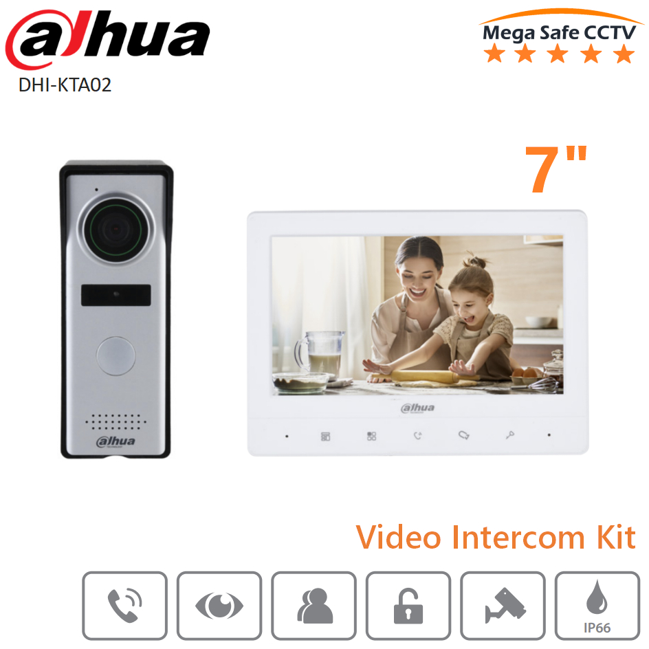 Dahua DHI-KTA02 Video Intercom Kit Wire Basic Indoor Intercom Kit ...