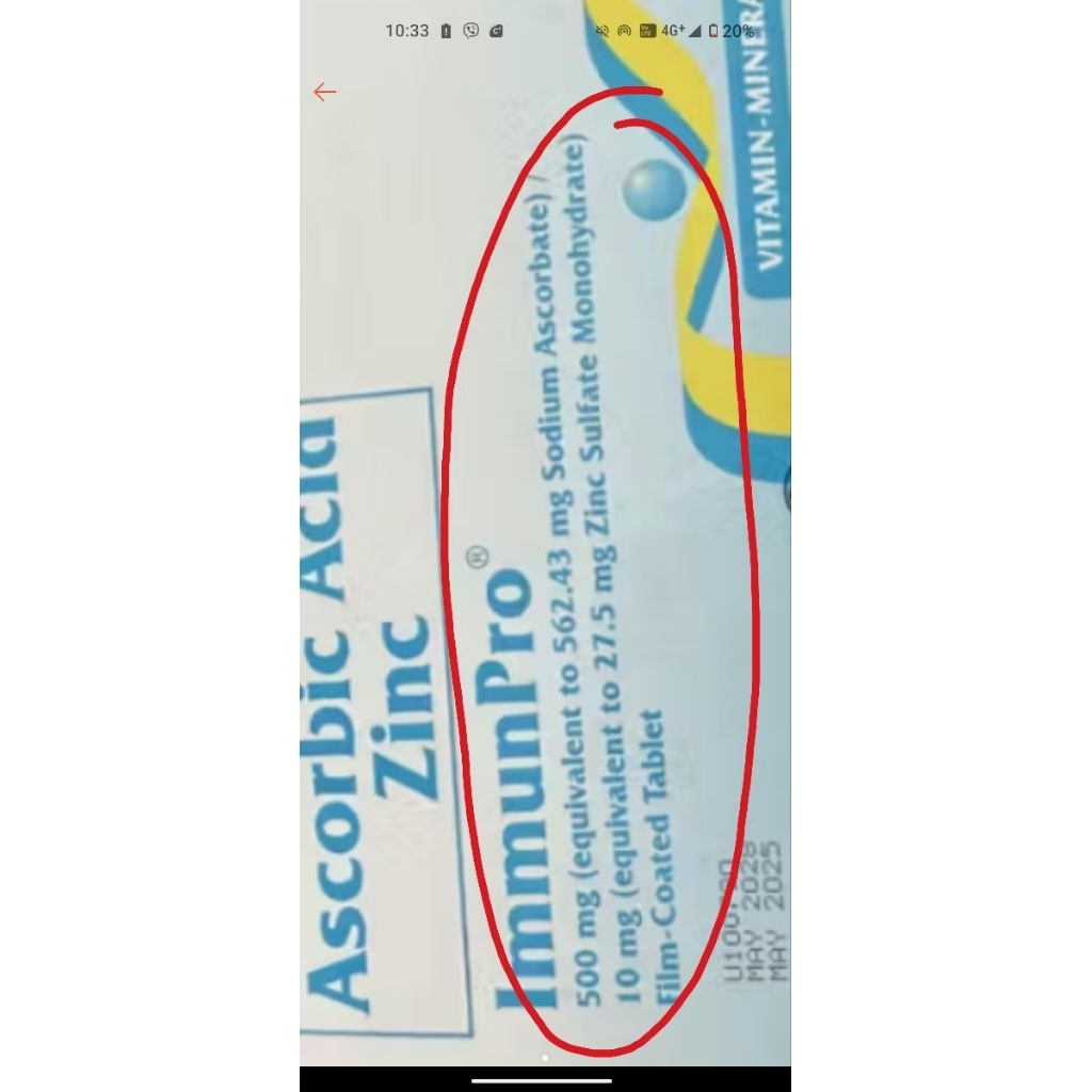 immunpro tablet 100 vitamin c with zinc | Shopee Philippines