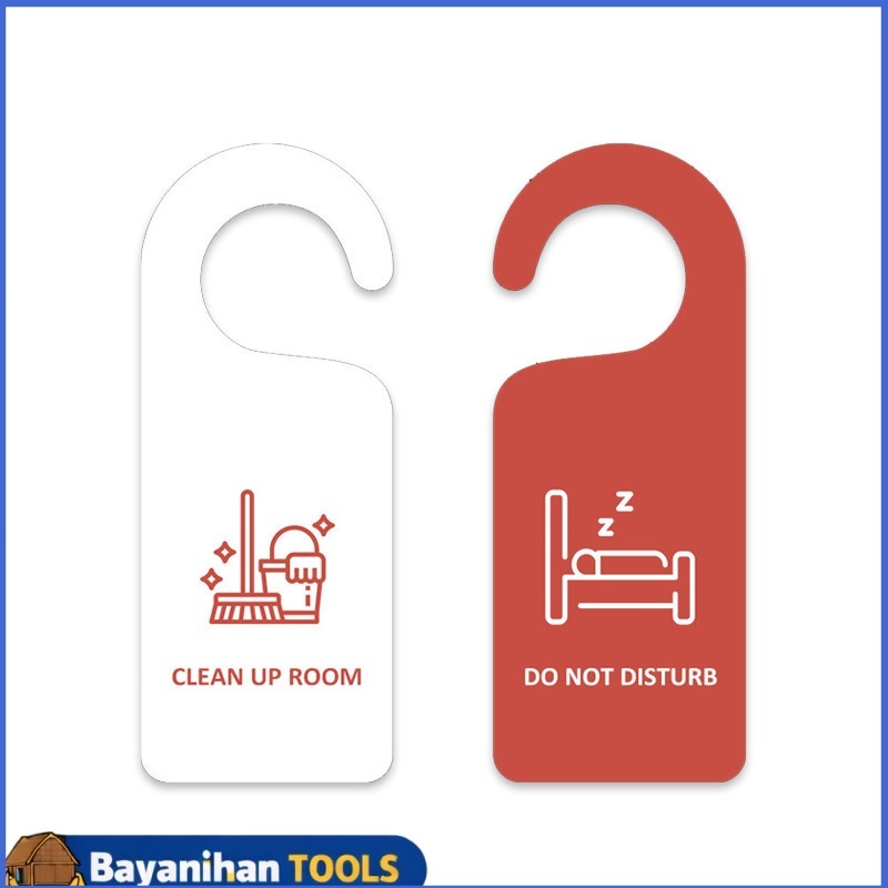 PVC Door Hanger Sign Tags Clean Up Room Do Not Disturb Sign For Hotel ...