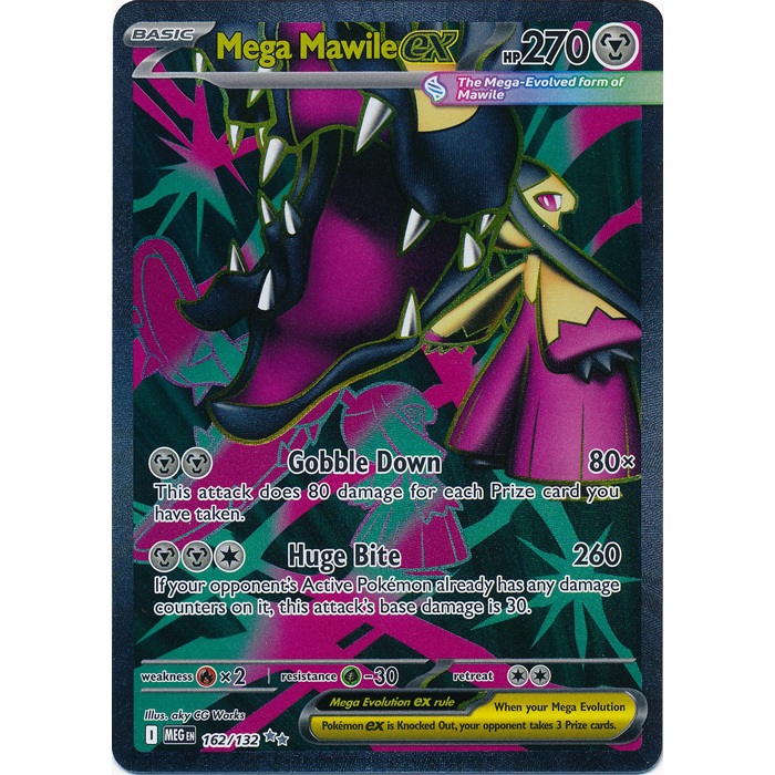 Mega Mawile ex (Full Art) - 162/132 Pokemon » Mega Evolution Ultra Rare ...