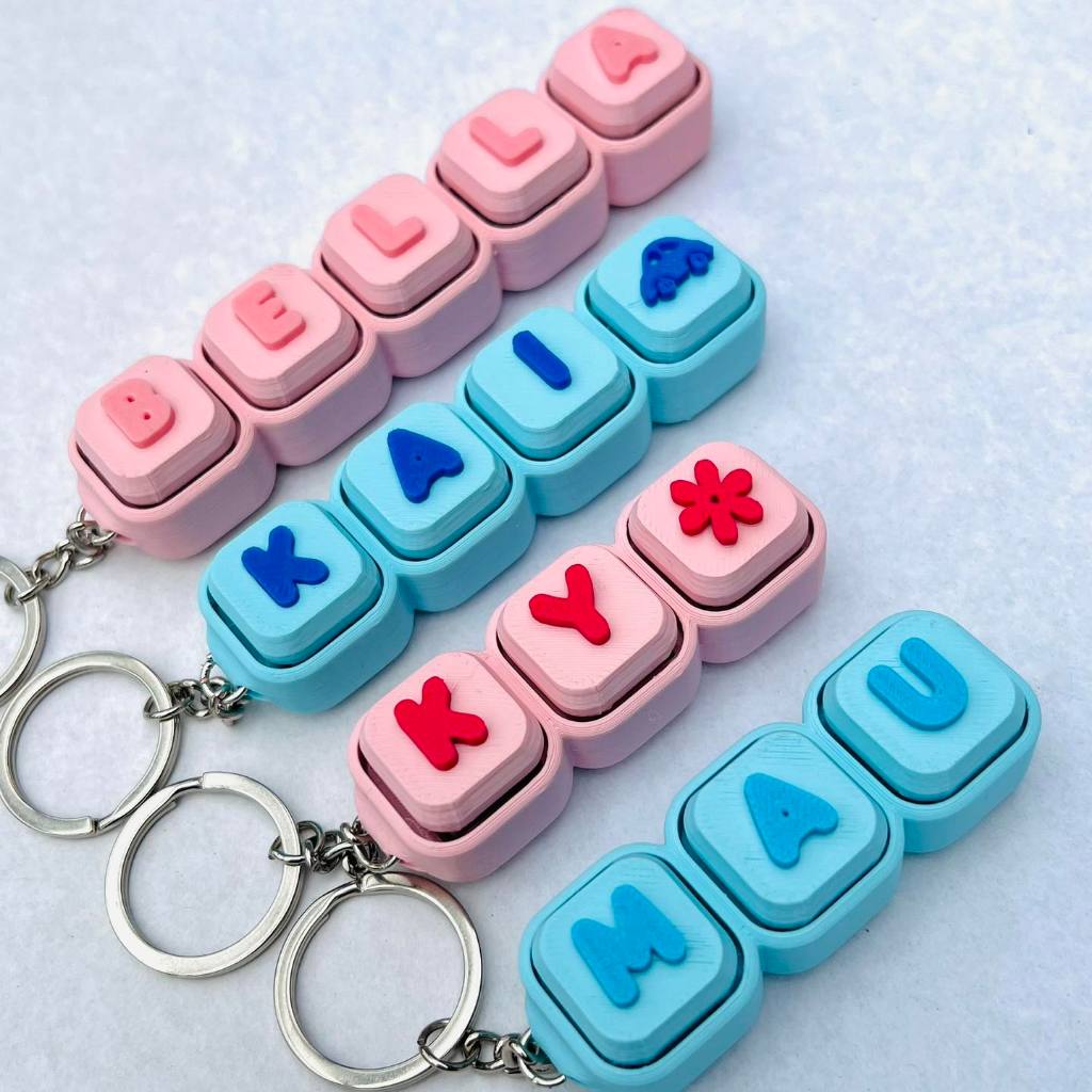 Personalized 3D Keycap Clicker Fidget Keychain | Shopee Philippines