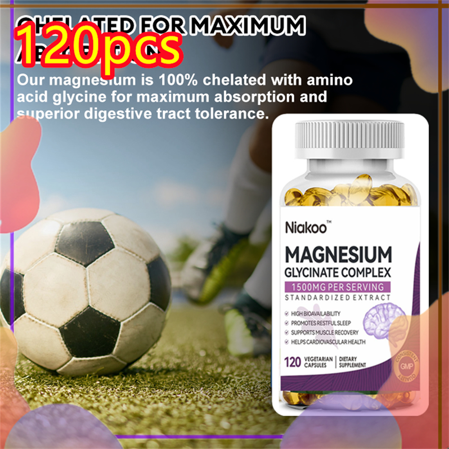 Magnesium Glycinate Capsules , Gentle on Stomach , Support Stress ...