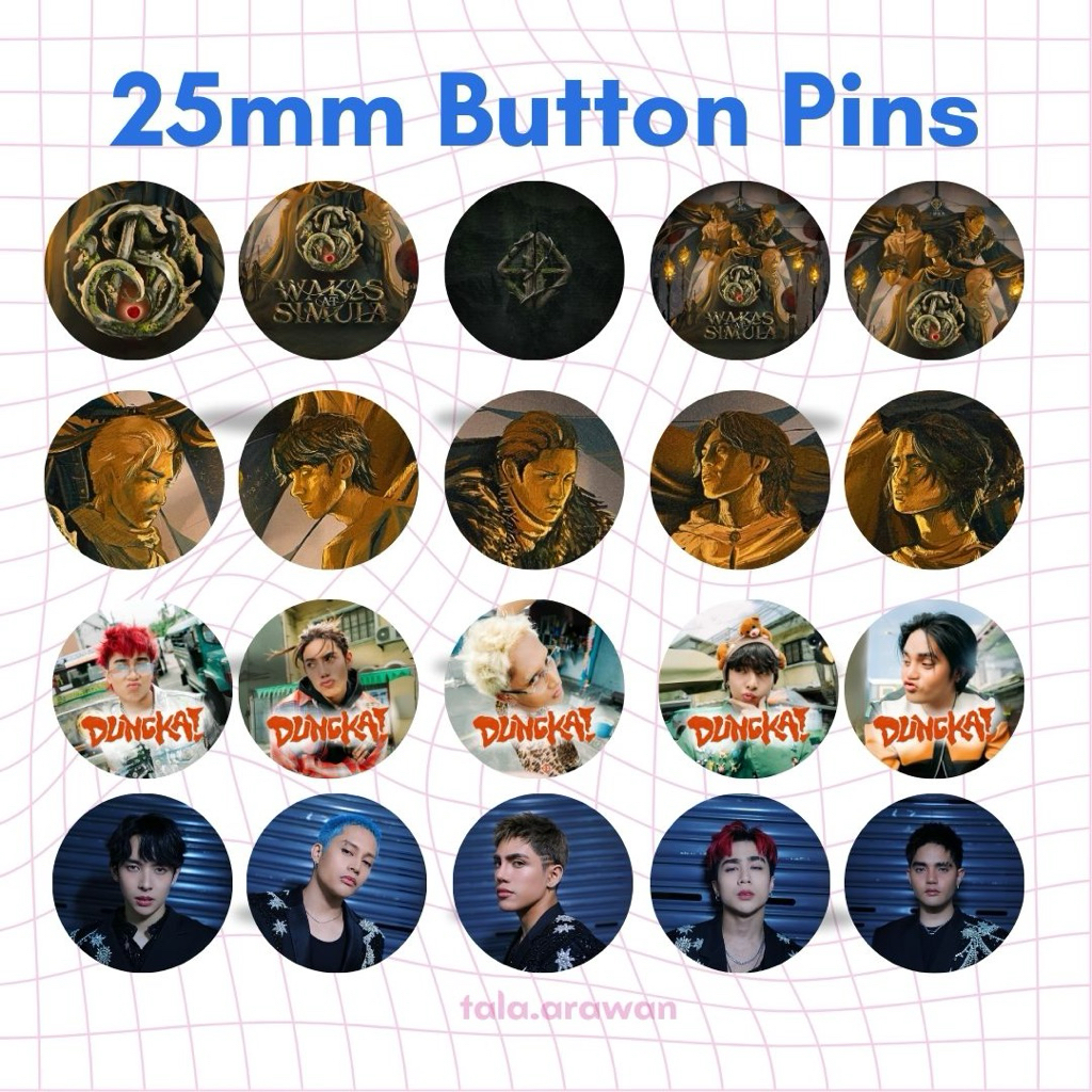 SB19 Mini Button Pins 25mm Fanmade Merch Chibi Simula At Wakas | Shopee ...