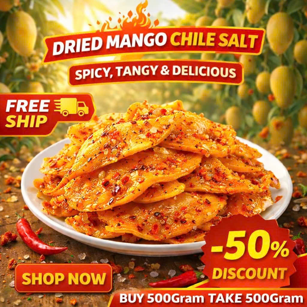 BUY 500 FREE 500Gr Dried Mango with Salt and Chili – Spicy Sour Snack ...