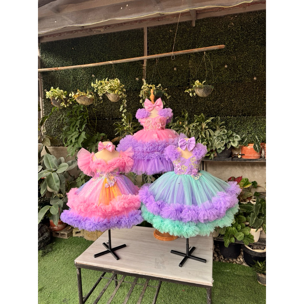 katy perry birthday dress Flower Girl Dress Toddler Birthday Party Dress Summer Flower Puffy Girl Formal Dresses, Flower / 7-8 Years (140cm)