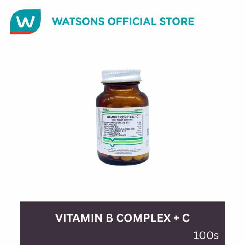 RHEA Vitamin B Complex Plus C Capsules 100s | Shopee Philippines