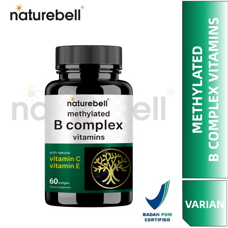 Nature Bell Vitamin B Complex with Vitamins C & E - B1, B2, B3, B6, B9 ...