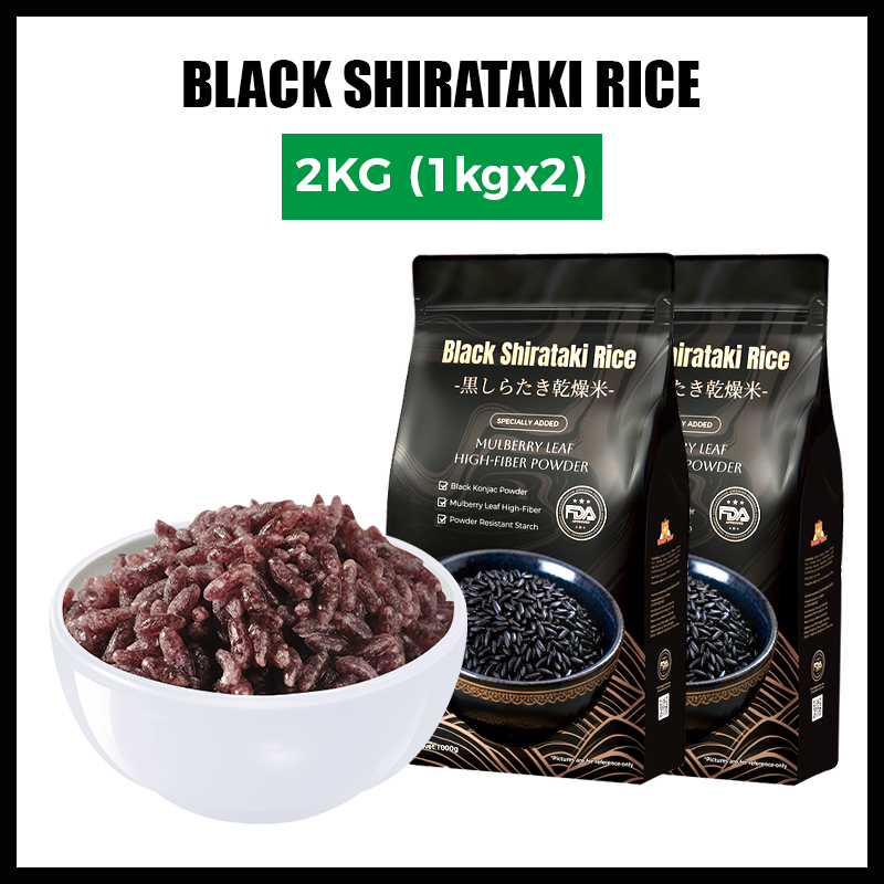 Black shirataki rice 1kg Shiritaki rice original shirataki dried rice ...