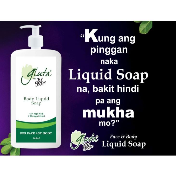 GLUTA BY ERASE LIQUID SOAP | Shopee Philippines