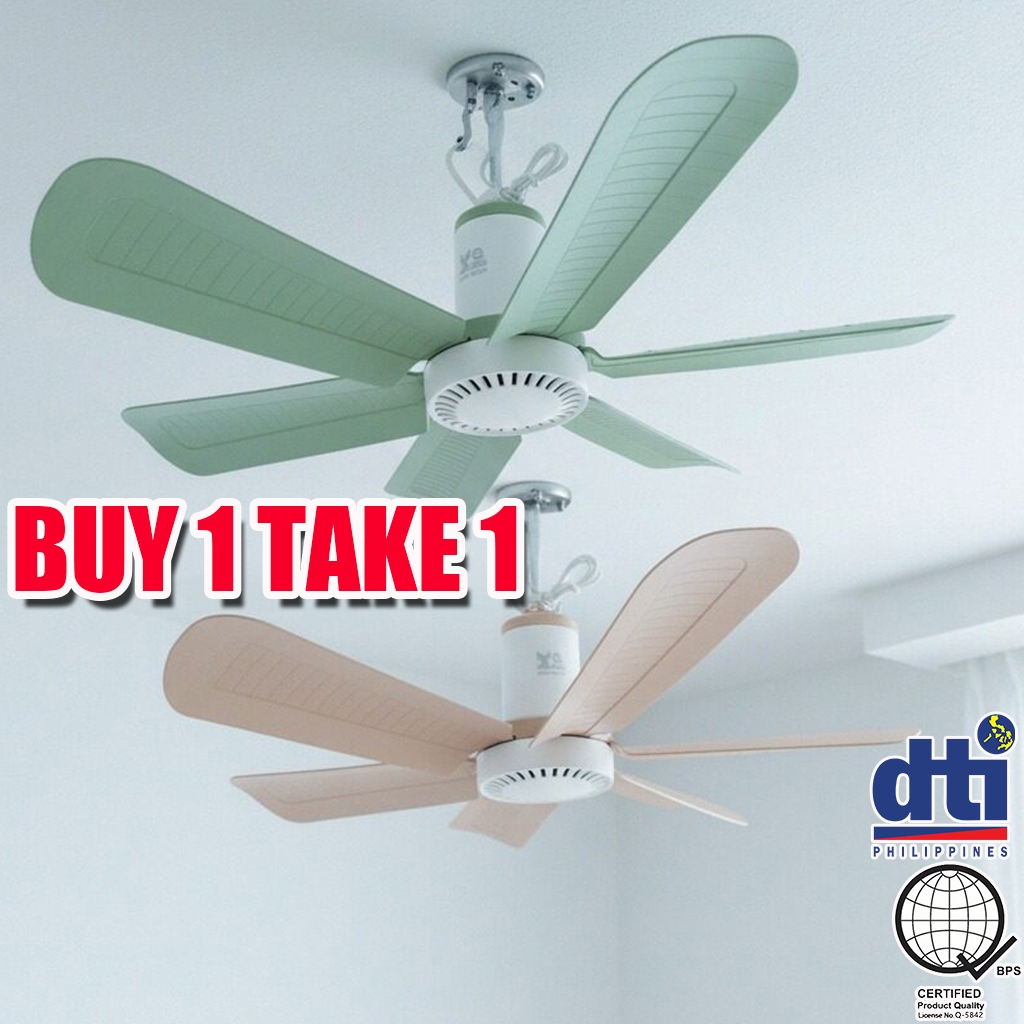 BUY 1 TAKE 1 Big Ceiling Fan 6 Blades Portable Ceiling fan Wall Fan ...