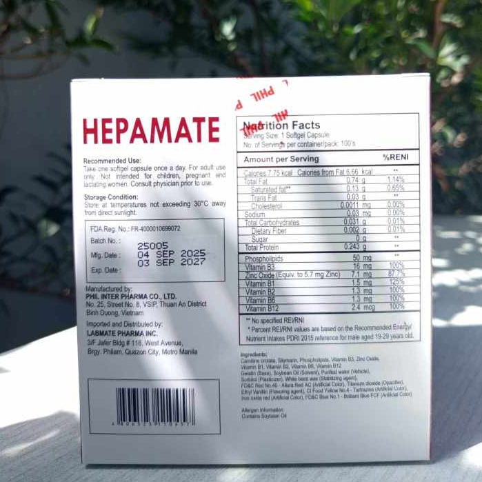 Hepamate Food Supplement Softgel Capsules | Shopee Philippines