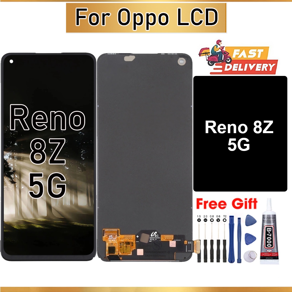 Original LCD For OPPO Reno 8Z 5G LCD DIsplay Touch Screen Digitizer ...