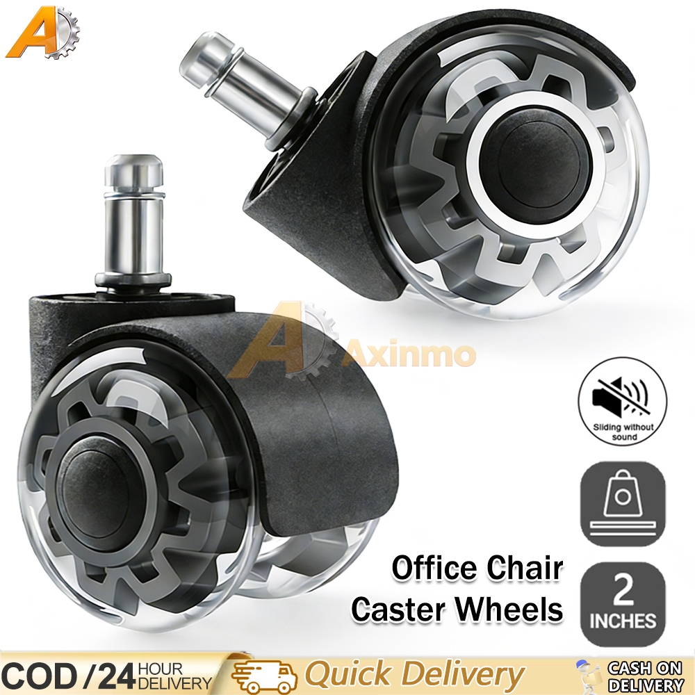 2 Inch Office Chair Wheel Heavy Duty Computer Gaming Chair Swivel ...