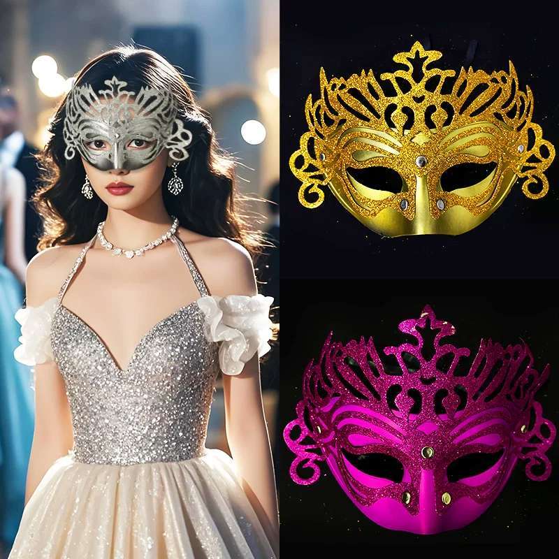 Sexy Glittery Masquerade Mask MASKS Venetian Carnival Style Eye Mask ...