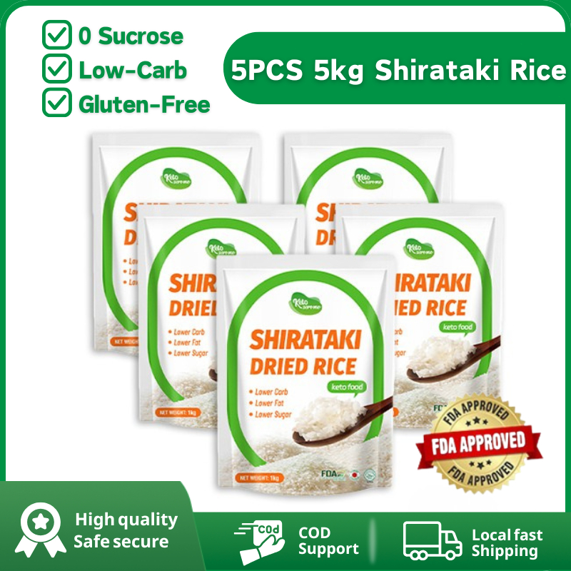 Dry / Dried Shirataki Rice 5kg | Konjac Keto zero carb rice for ...
