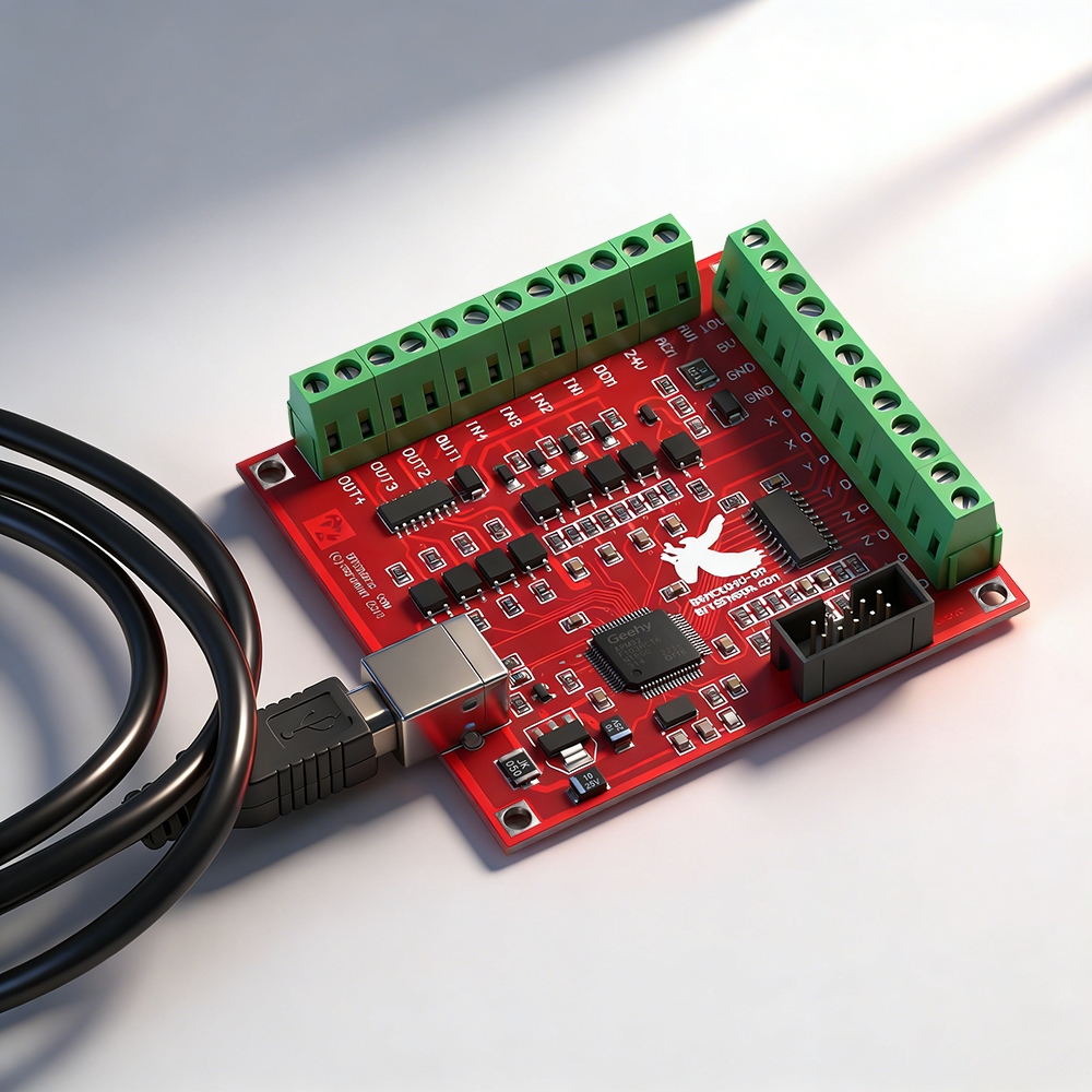 CNC USB breakout board MACH3 100Khz 4-axis interface controller motion ...
