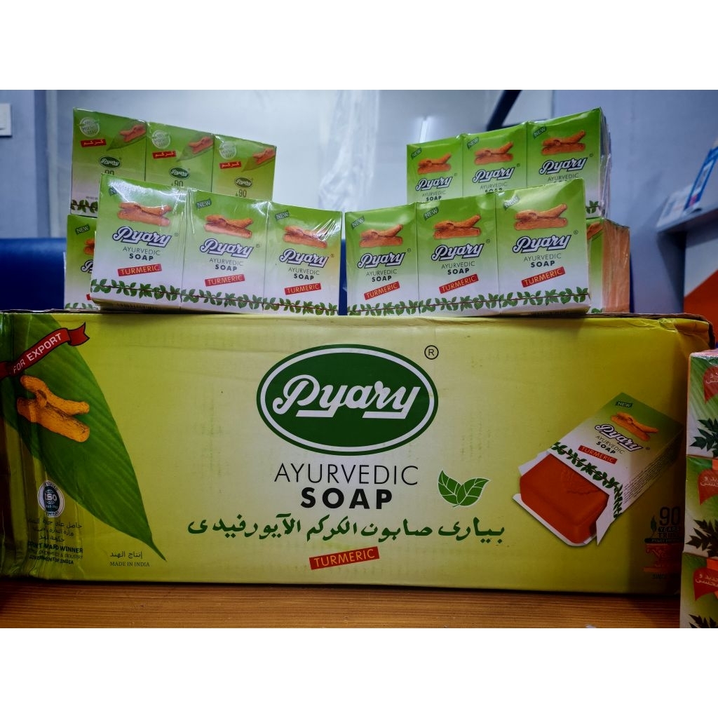 75g Pyary Ayurvedic Turmeric Soap for Brightening and Deep Cleansing ...