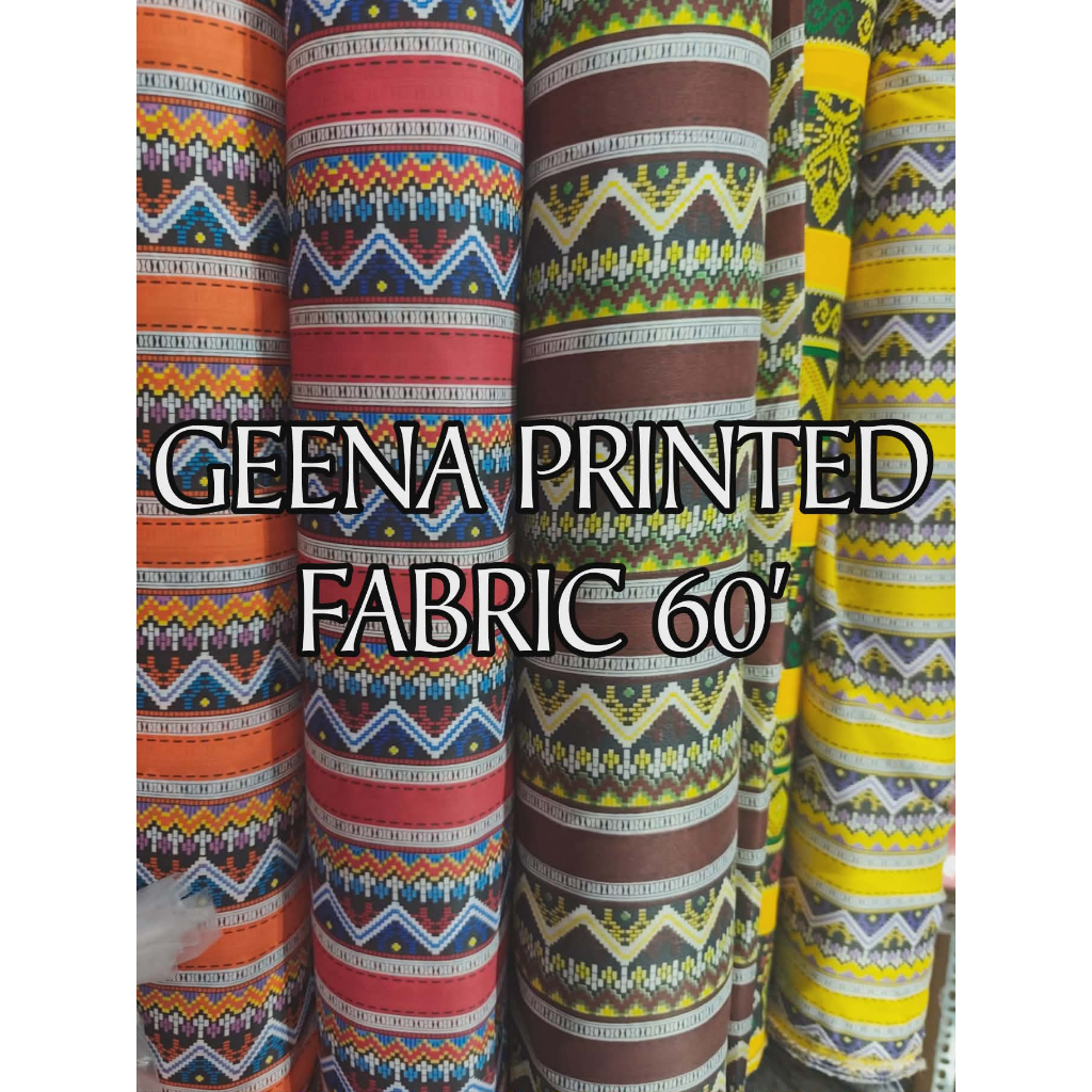 GEENA/PONGEE PRINTED FABRIC ETHNIC DESIGN 60' INCHES WIDTH - SOLD PER ...