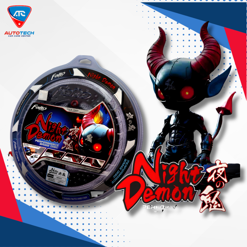 FAITO BRAKE DISC - NIGHT DEMON 260MM AEROX/CLICK | Shopee Philippines