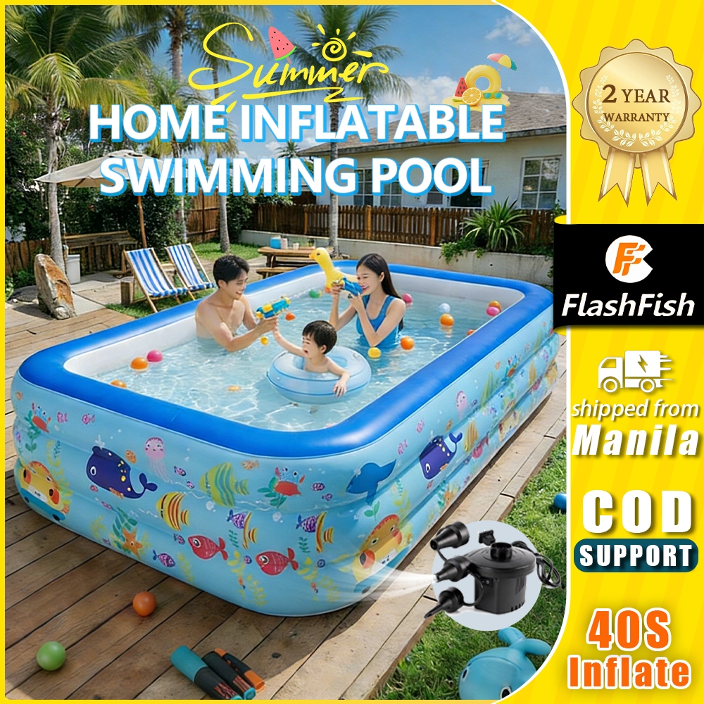 Flashfish Large family swimming pool Portable foldable indoor ...