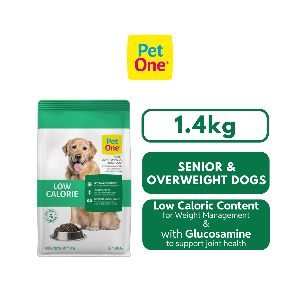 Pet One Adult Light Formula - Senior and Overweight Dog Dry Food 1.4kg ...